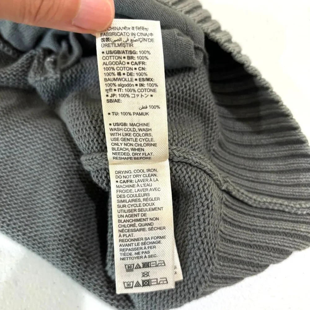 Goodthreads Mens Shawl Collar Cardigan S Gray Chunky Academia Old Money
